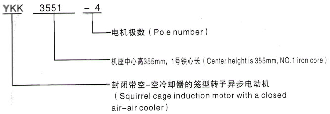 YKK系列(H355-1000)高压YKS5604-8三相异步电机西安泰富西玛电机型号说明